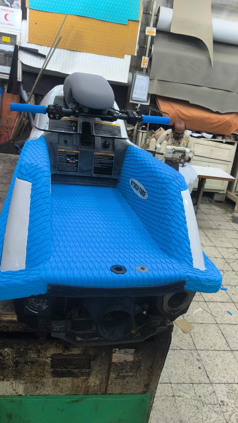 Jet Ski Grip Mat — surface texture