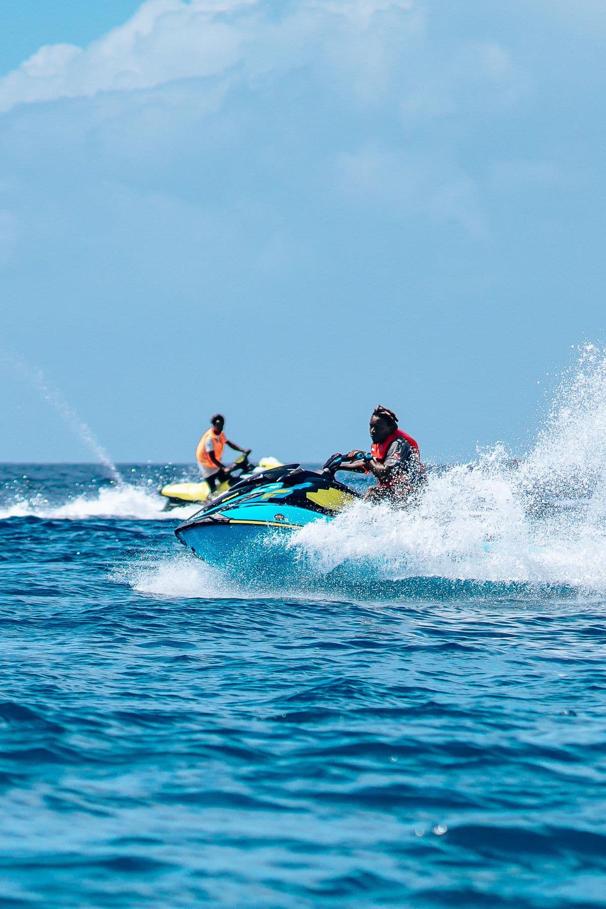 Custom jet ski seat cover by Shakeel Marine in Kuwait